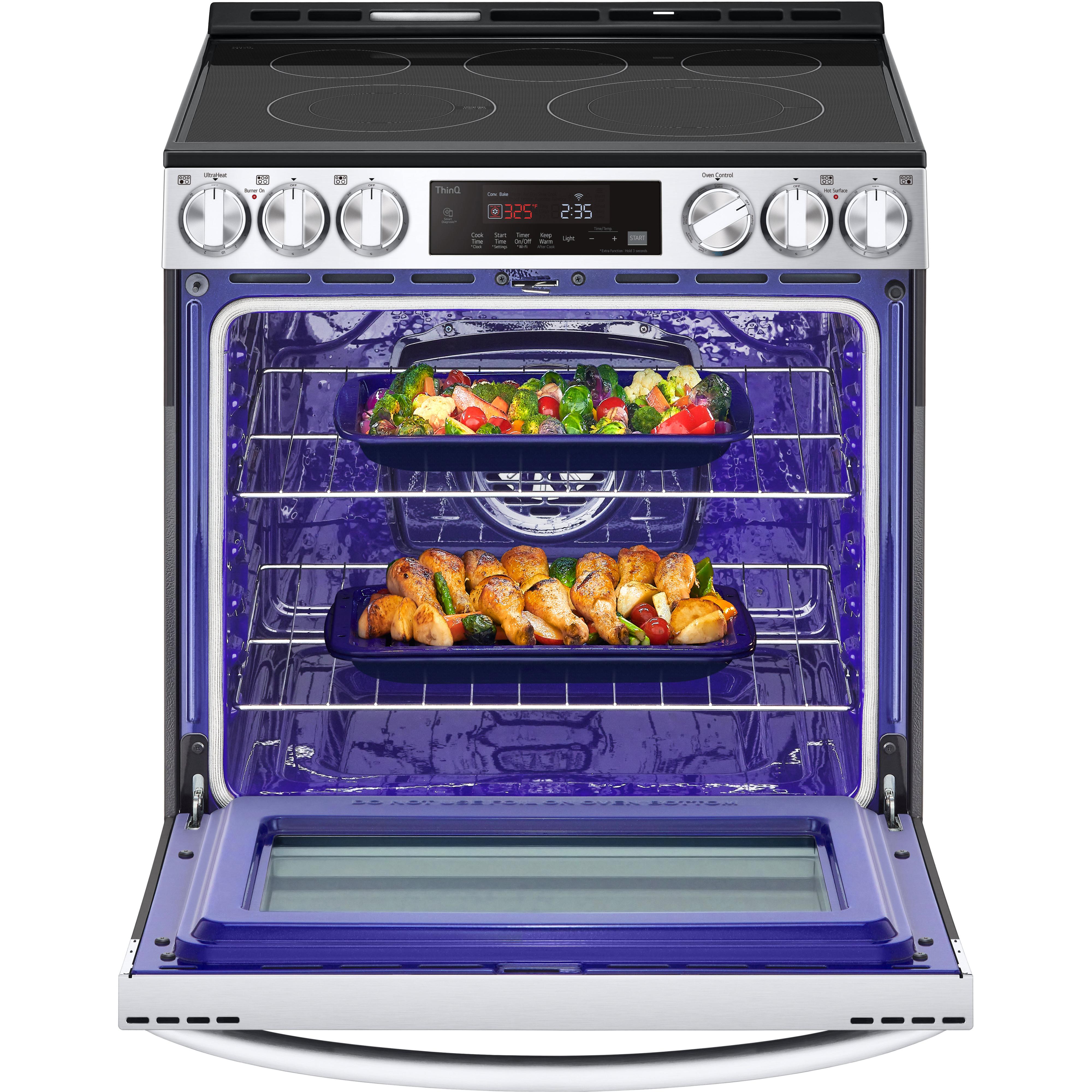 LG 30-inch Slide-in Electric Range with Air Fry Technology LSEL6333F