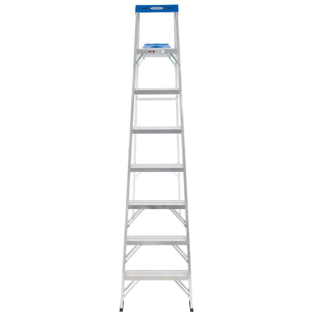 Werner 8 ft. Aluminum Step Ladder with 250 lb. Load Capacity Type I Duty Rating 368