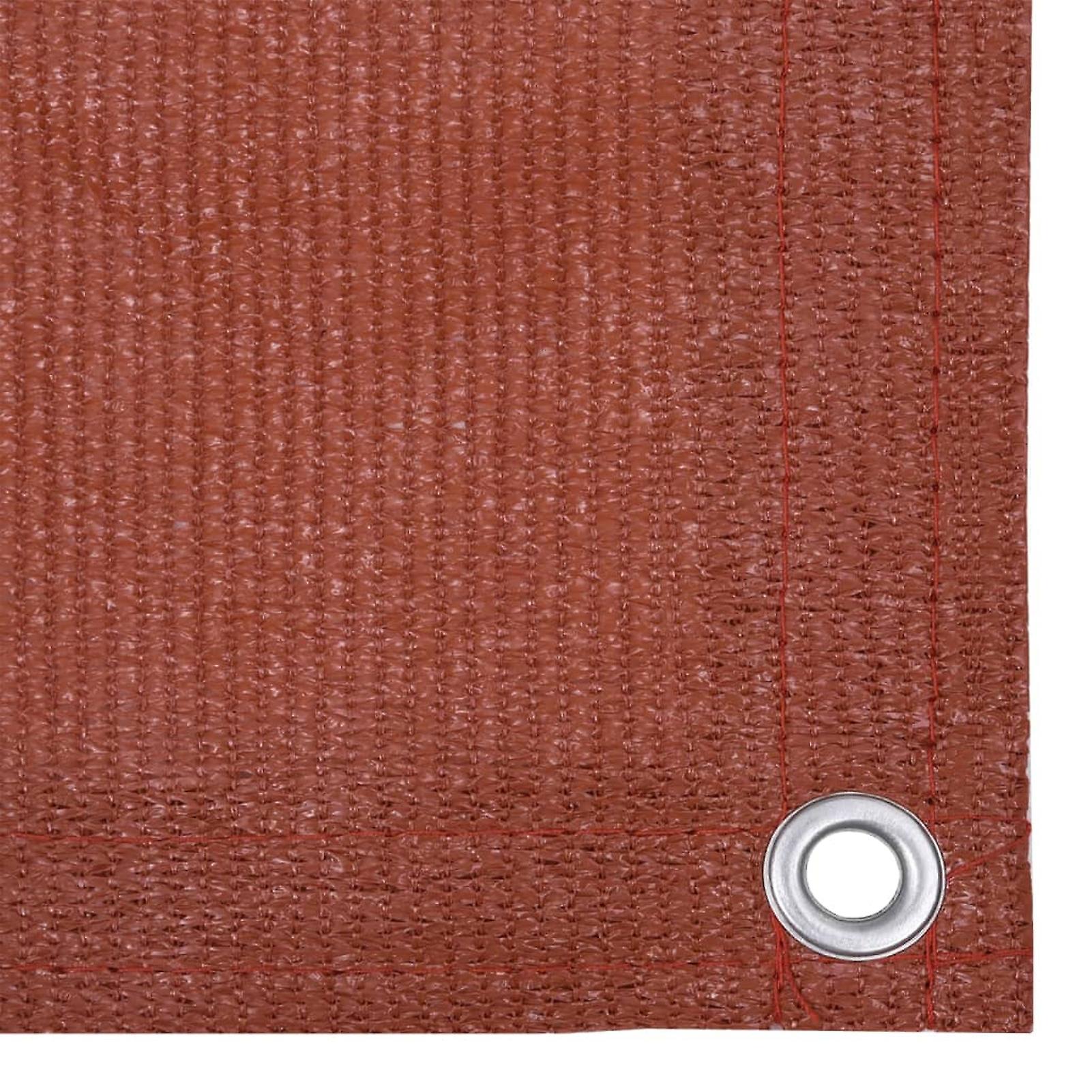 Balcony Privacy Screen Terracotta Red 120x600 Cm Hdpe No.352234