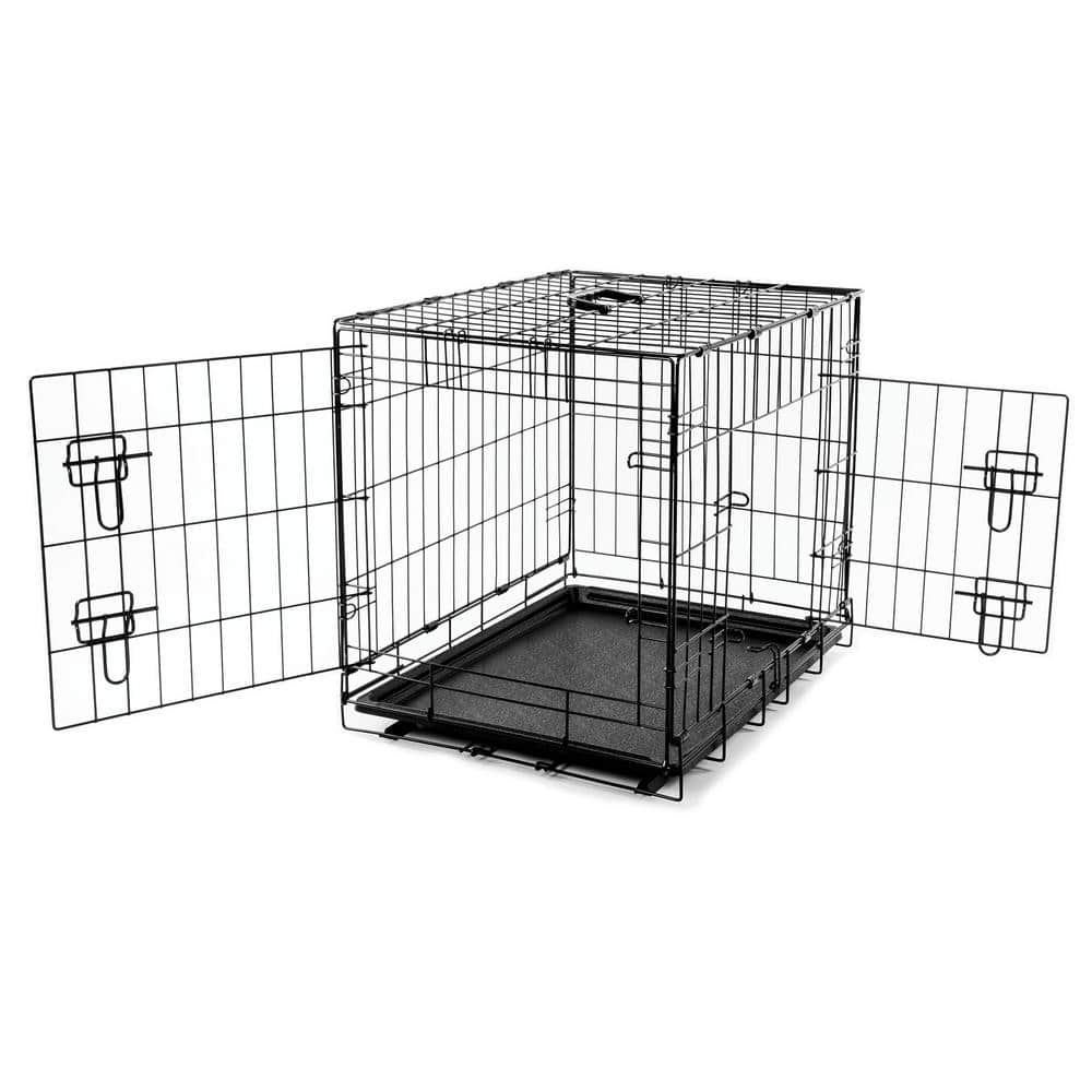 PRIVATE BRAND UNBRANDED 24 in. D x 20 in. H x 18 in. W Small Collapsable Dog Crate Kennel 308592B