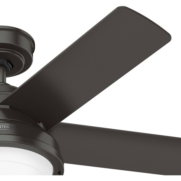 Seawall Outdoor Ceiling Fan With Led Light Hunter Fan