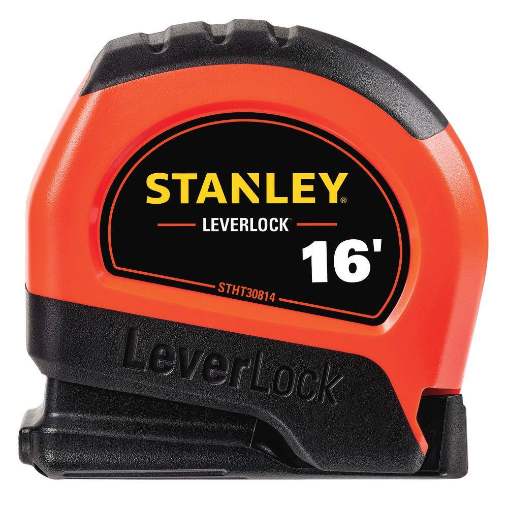 Stanley 16 ft. LeverLock High Visibility Tape Measure STHT30814S