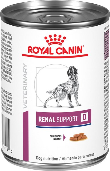 Royal Canin Veterinary Diet Adult Renal Support D Thin Slices in Gravy Canned Dog Food