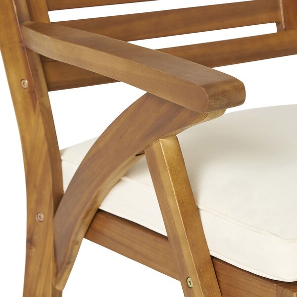 2 Piece Wood Dining Chair with Cushions