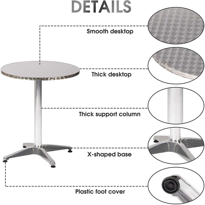 Round Aluminum Table 23.5\