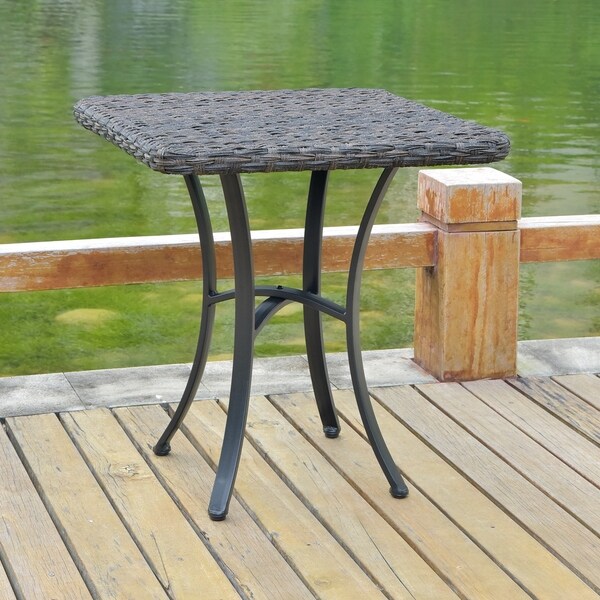 International Caravan Pandan 28inch Aluminum Patio Dining Table