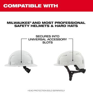 MW BOLT Tinted Brim Yellow High Visibility Visor with 360-Degree UV Protection 48-73-1073