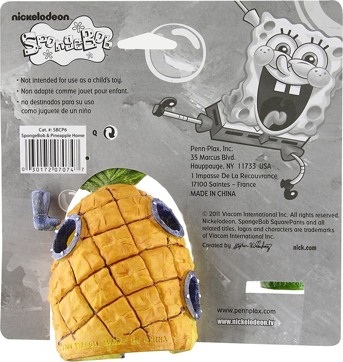 Penn-Plax SpongeBob and Pineapple Home Aquarium Ornament