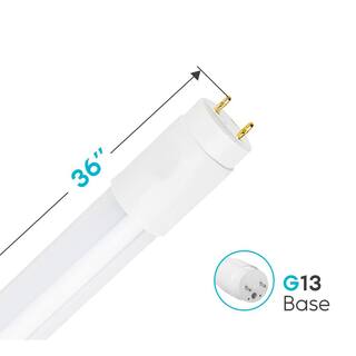 LUXRITE 16-Watt 3 ft. Linear T8 LED Tube Light 3000K Soft White Fluorescent Replacement Direct or Ballast Bypass (6-Pack) LR34075-6PK