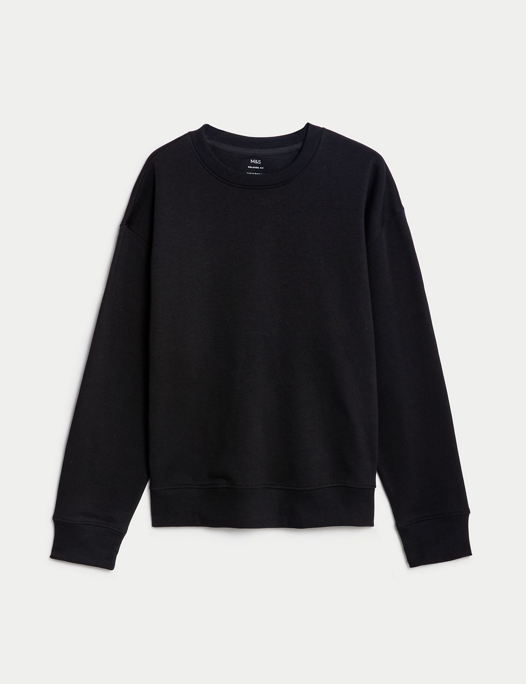 Oversized Cotton Rich Crew Neck Sweatshirt