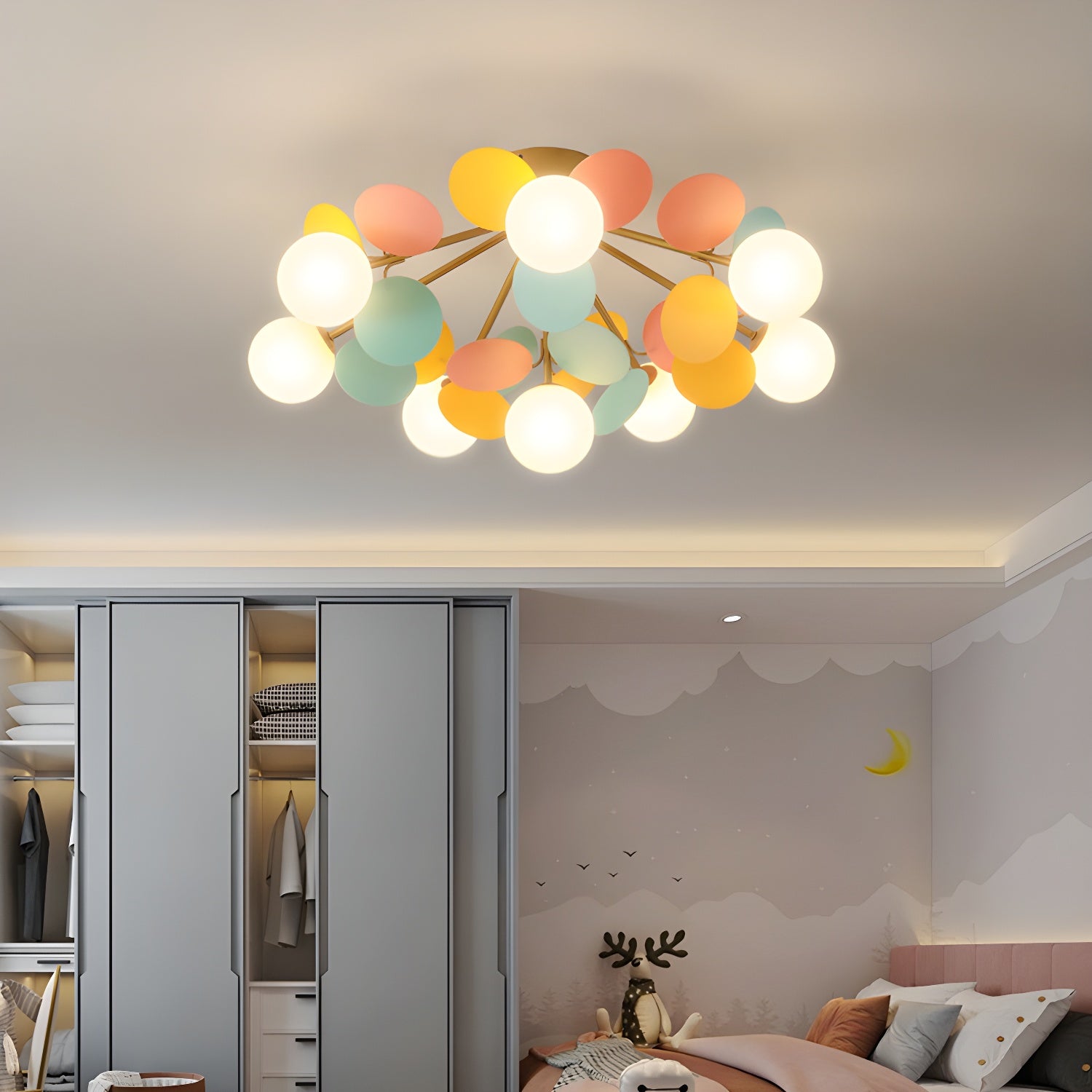 Round Macaron Ceiling Lamp