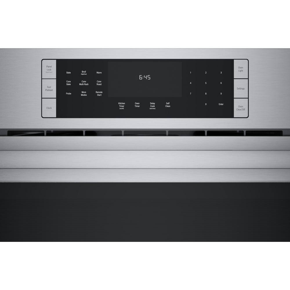 Bosch 800 Series 30 in. Built-In Smart Single Electric Convection Wall Oven with Air Fry and Self Cleaning in Stainless Steel HBL8454UC