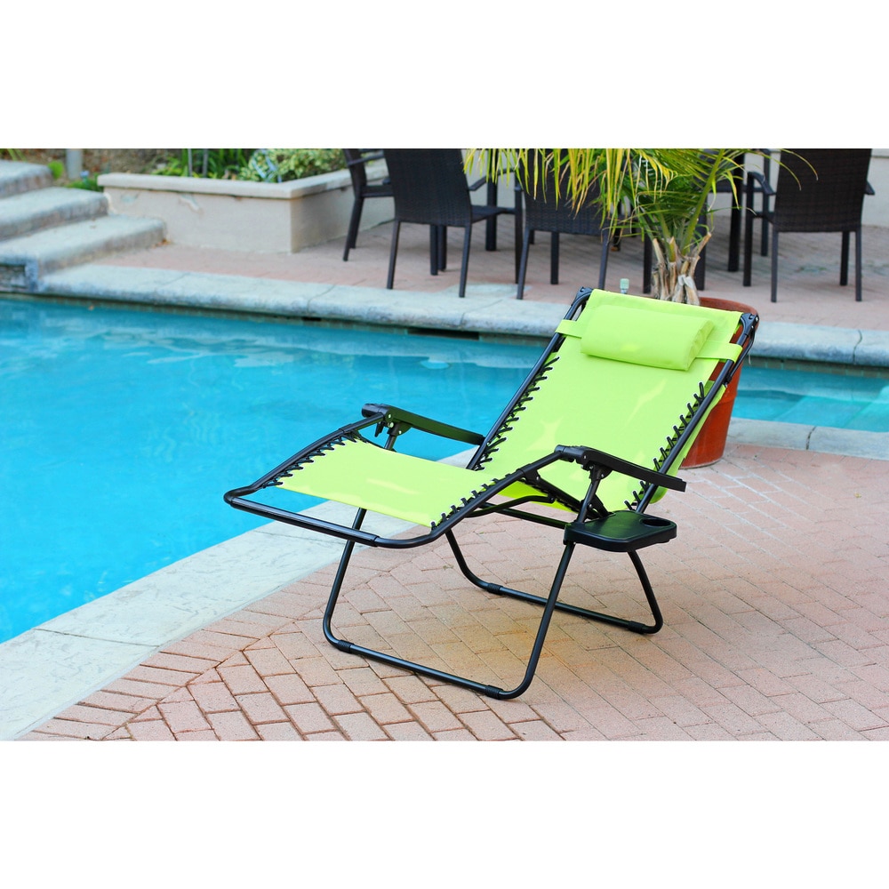 Garden City Oversized Zero Gravity Chair with Sunshade and Drink Tray by Havenside Home