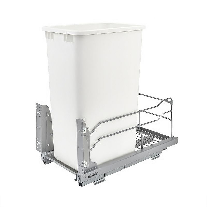 Rev-A-Shelf Pull Out Kitchen Trash Can 50 Qt with Soft-Close， 53WC-1550SCDM-111