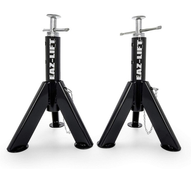 Eaz Lift Adjustable Telescopic Rv Jack Stabilizer Stand Pair 16 To 30 Inches 6 000 Pound Capacity