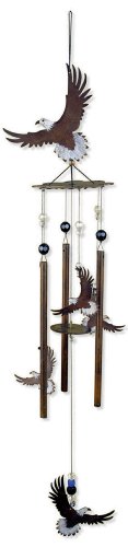 Sunset Vista Wilderness Wonders 28 in. Eagle Chime