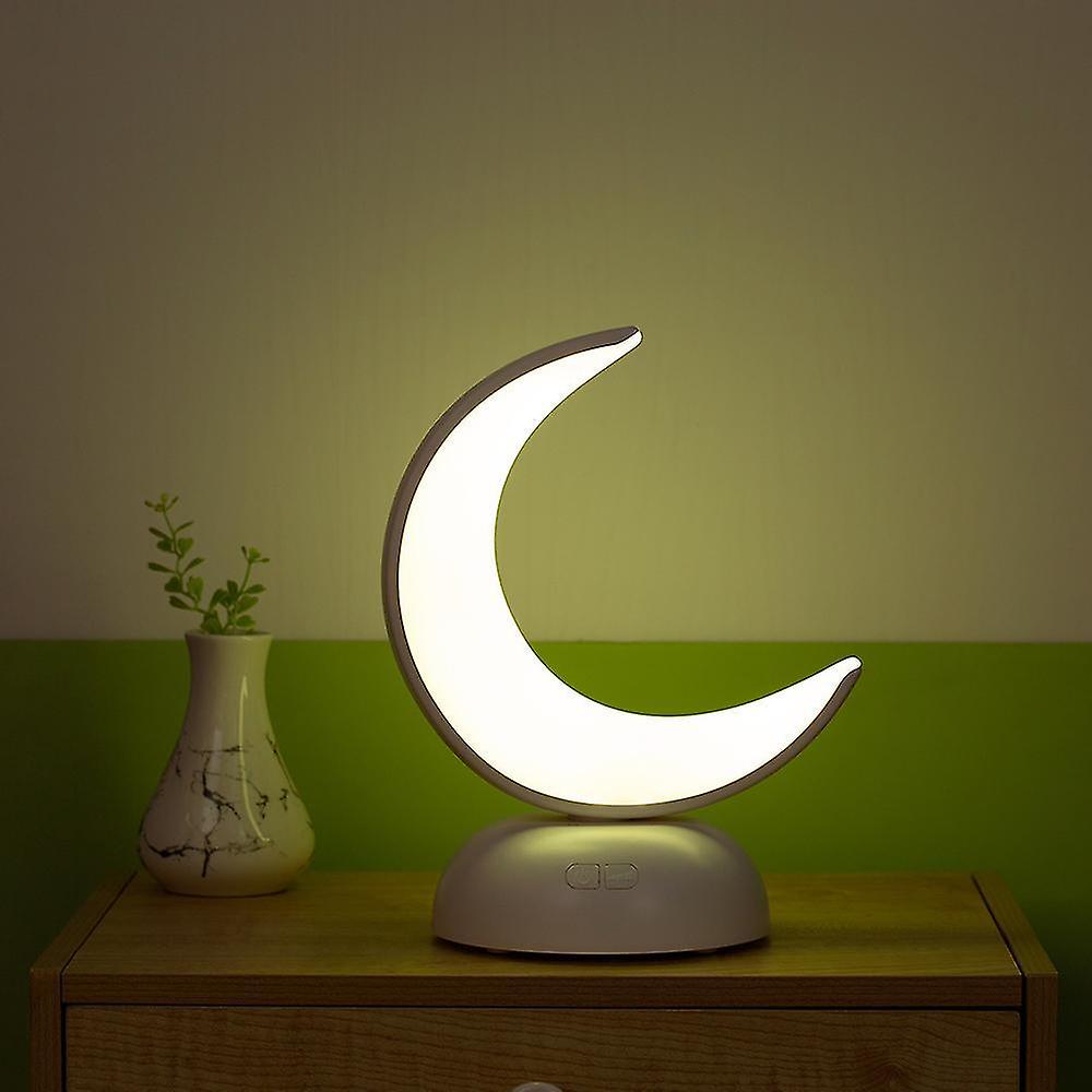 Table Lamp， Crescent Moon Portable Night Light And Aroma Lamps， Usb Rechargeable， Adjustable Brightn