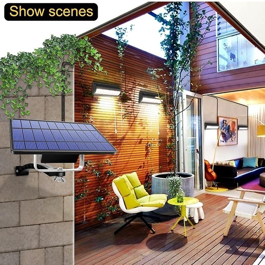 New Upgraded Solar Lights For Shed With Pull Cord， Single / Double Head Solar Pendant Lights Corridor Wall Lights Auto Dusk To Dawn Waterproof Lamp Fo