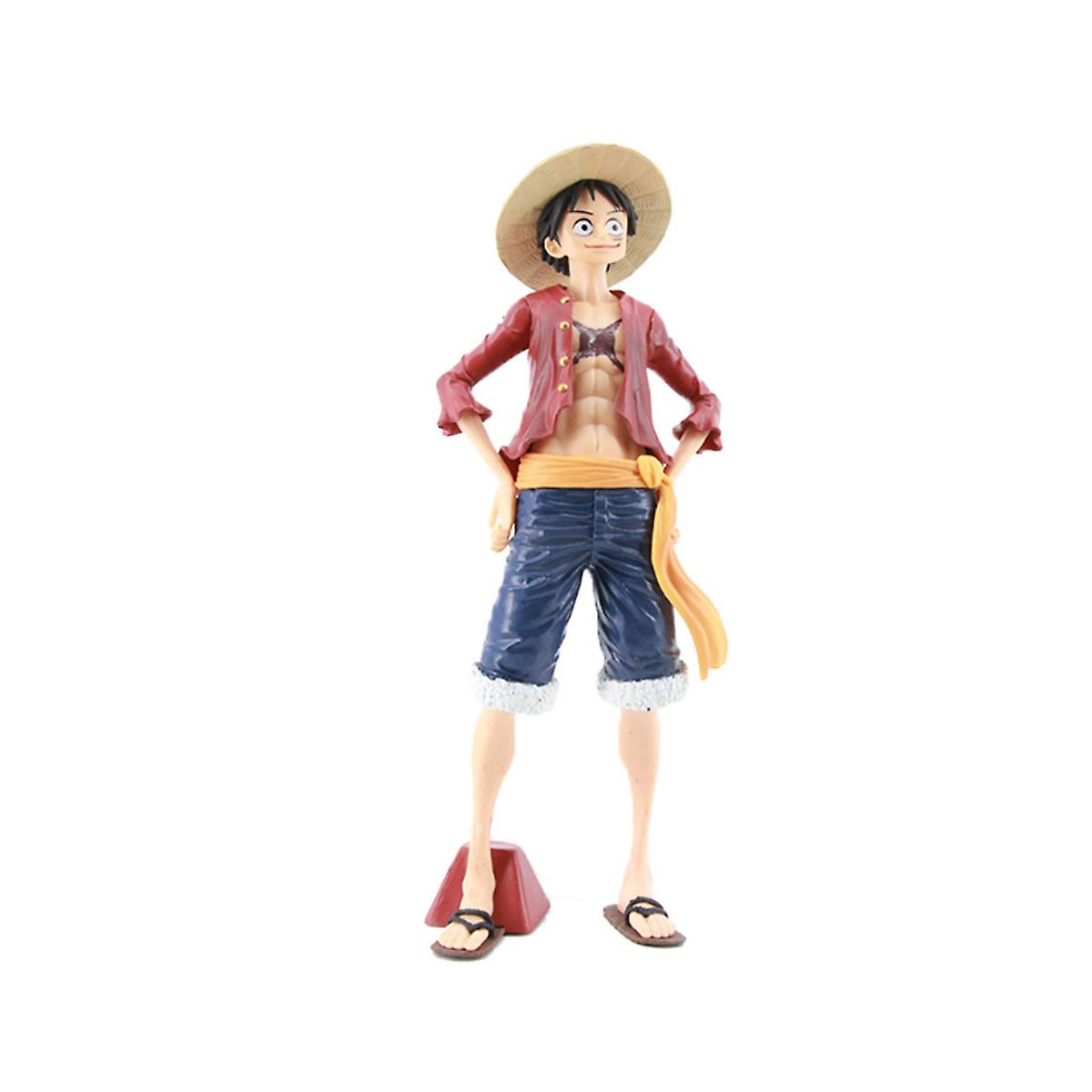 Smile Luffy Stand Pose One Piece Anime Action Figure Toy Model 25cm