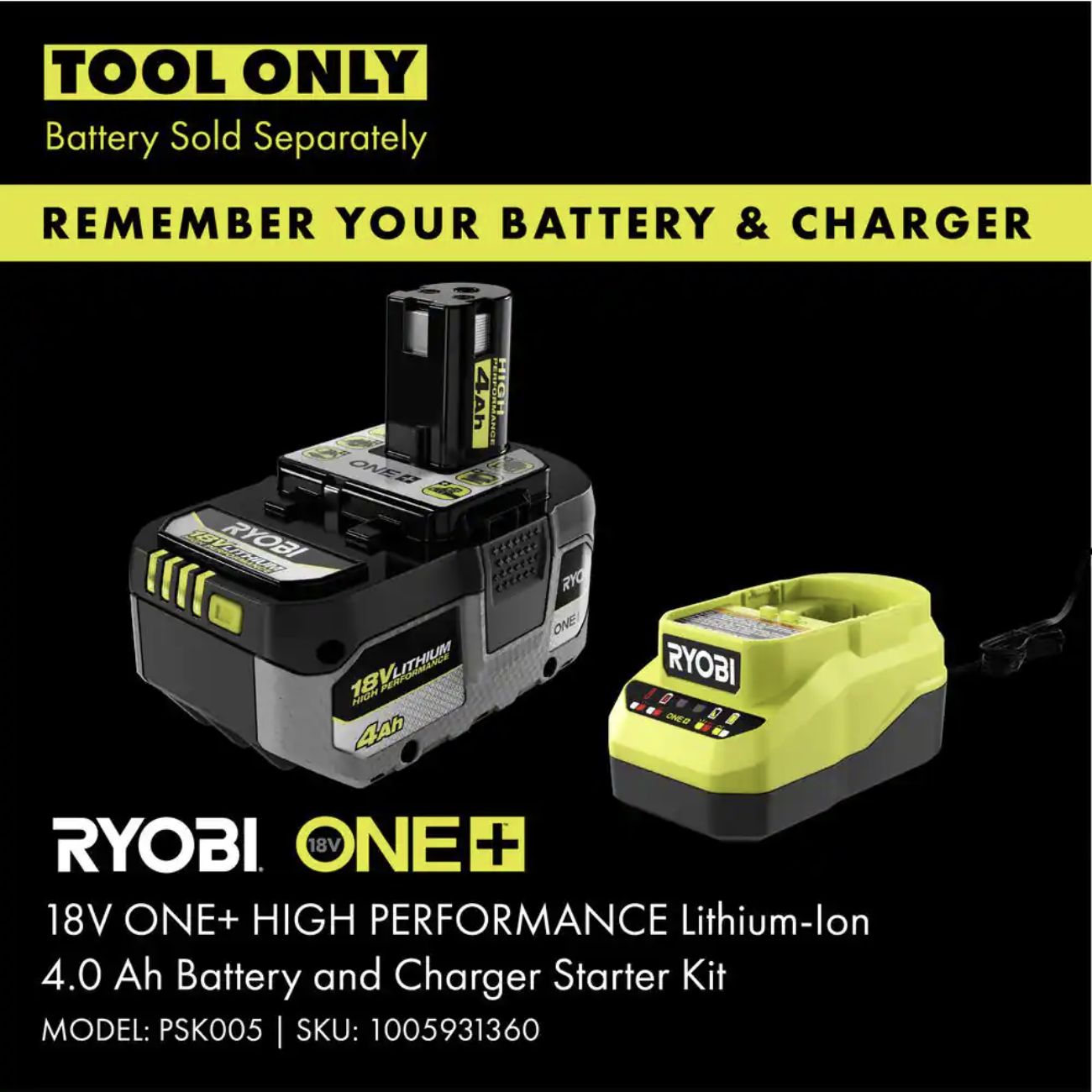 Ryobi ONE+ 18V 100 MPH 280 CFM Cordless Battery Variable-Speed Jet Fan Leaf Blower (Tool Only)