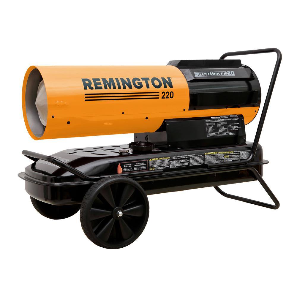 Remington SilentDrive 220 000 BTU Forced Air Kerosene Space Heater with Digital Controls REM-220T-SDR-O