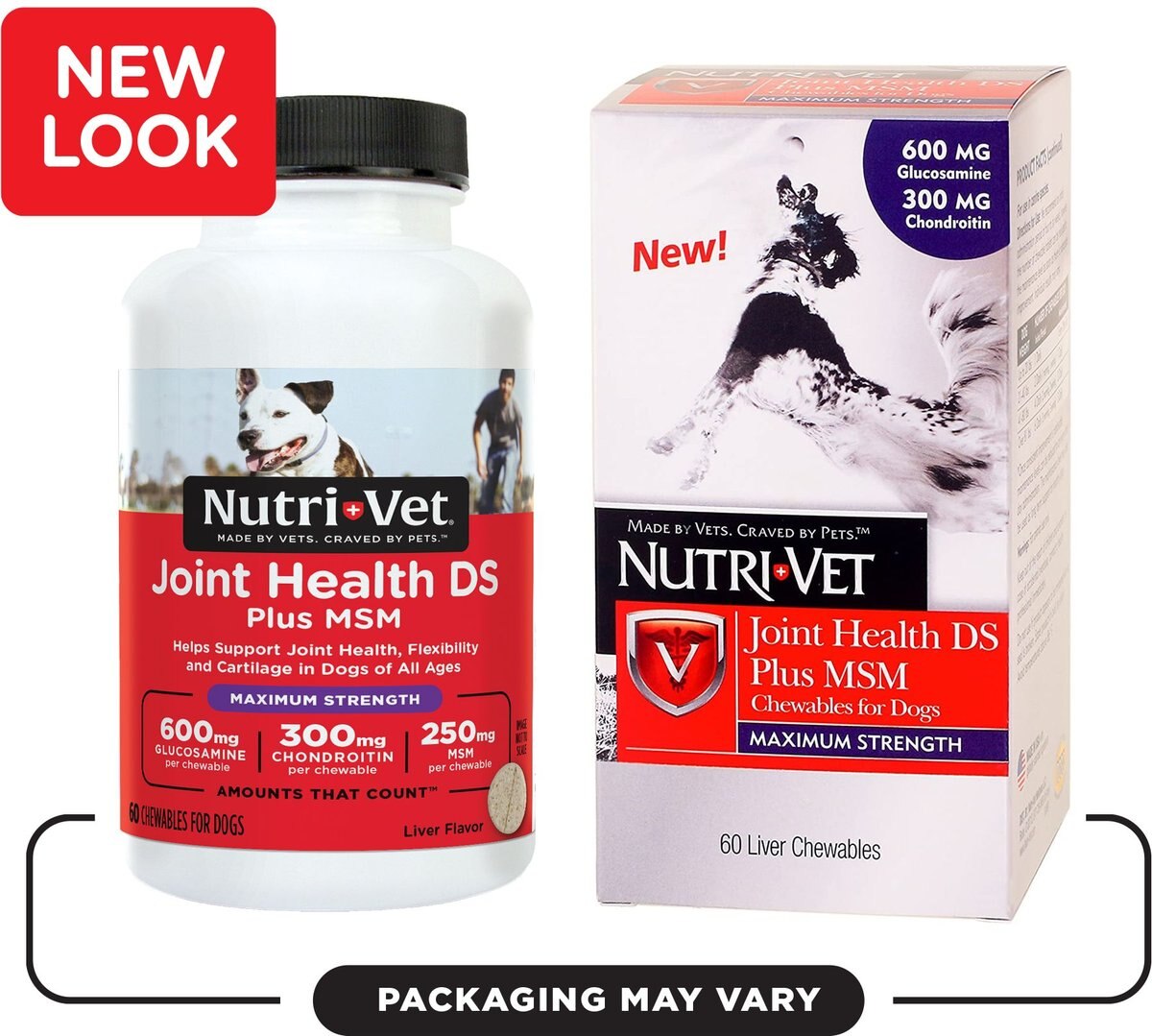 Nutri-Vet Joint Health DS Plus MSM Maximum Strength Chewable Tablets Joint Supplement for Dogs