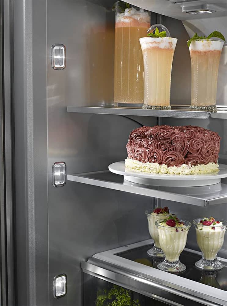 KitchenAid 42 Stainless Steel Built-In French Door Refrigerator With Platinum Interior Design