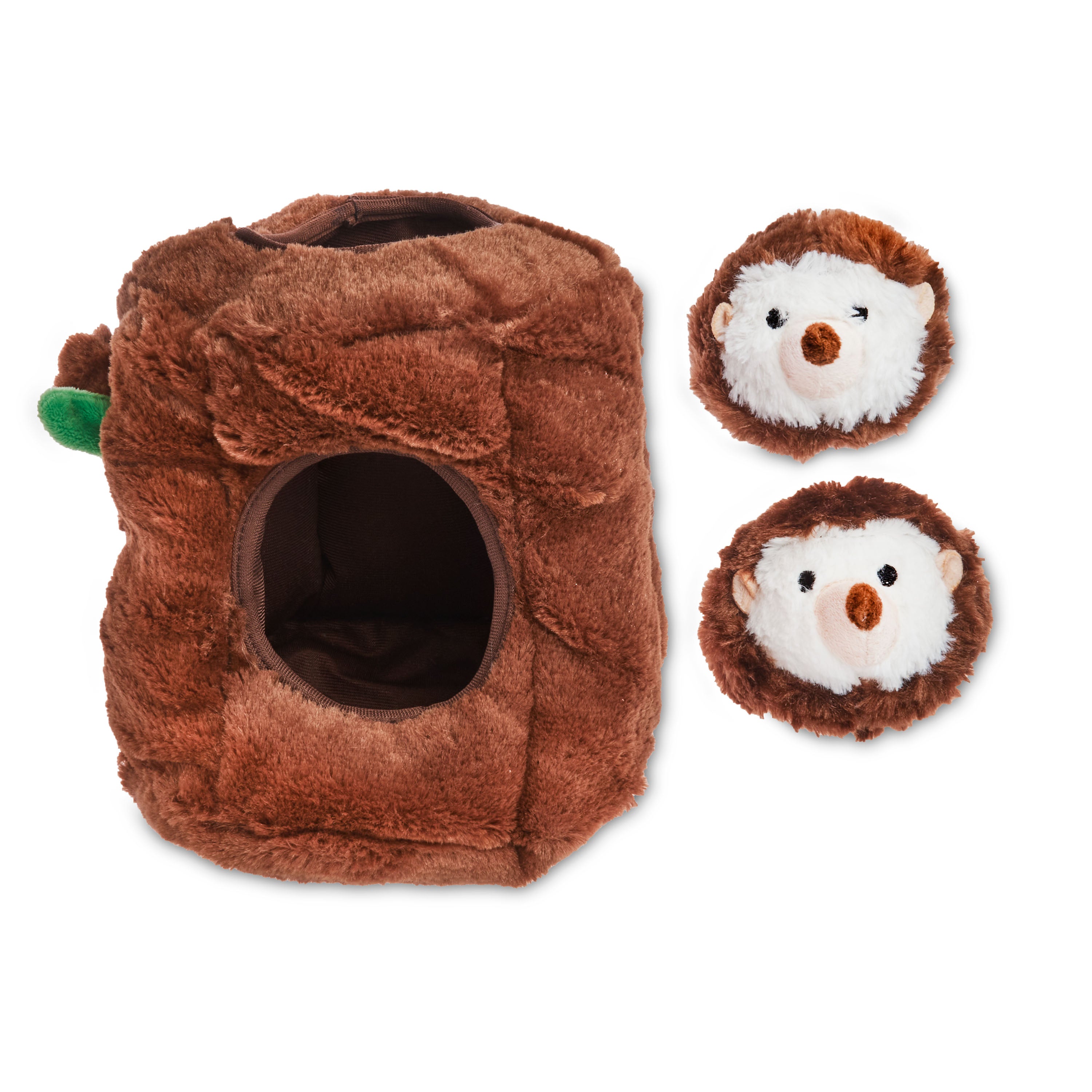 Vibrant Life Cozy Buddy Hide-and-Seek Plush Dog Toy， Hedgehogs