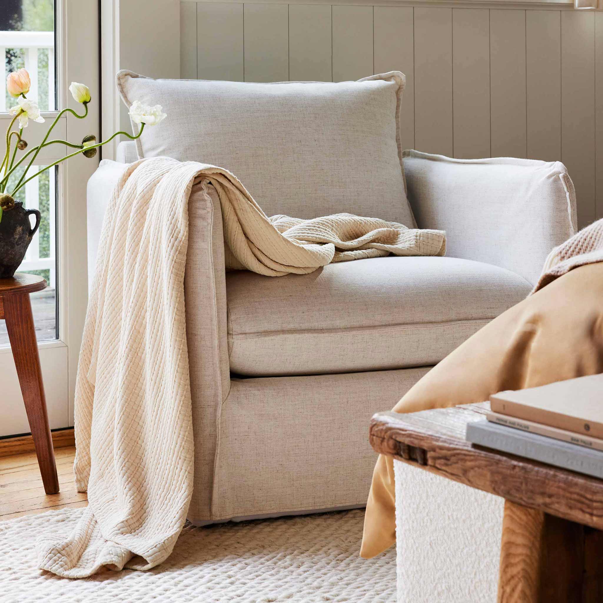 Lightweight Textured Throw Blanket - Last Call