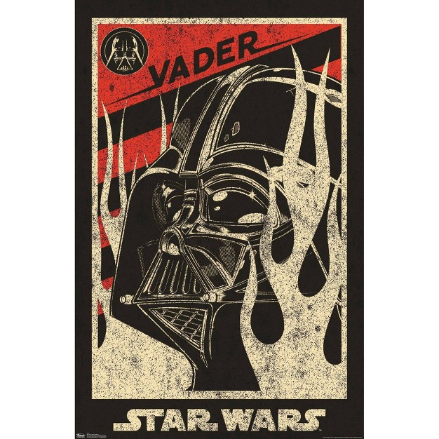 X 22 quot Star Wars Saga Vader Propaganda Premium Poster Trends International