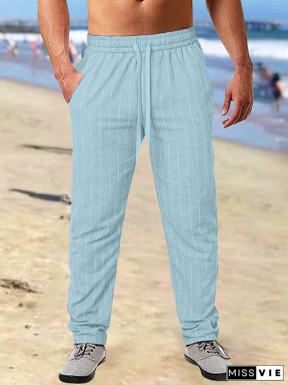 Men's Casual Stripes Pants