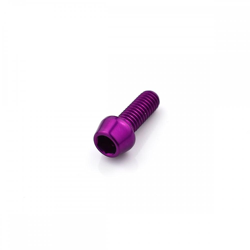 Racebolt Aluminium Tapered Socket Cap Bolt M6 X 1.0mm X 14mm - Violet