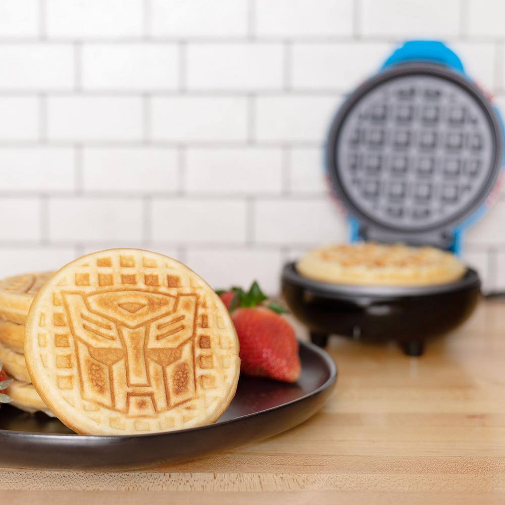 Uncanny Brands Transformers Blue Mini American Waffle Maker WM3-TRA-AUT