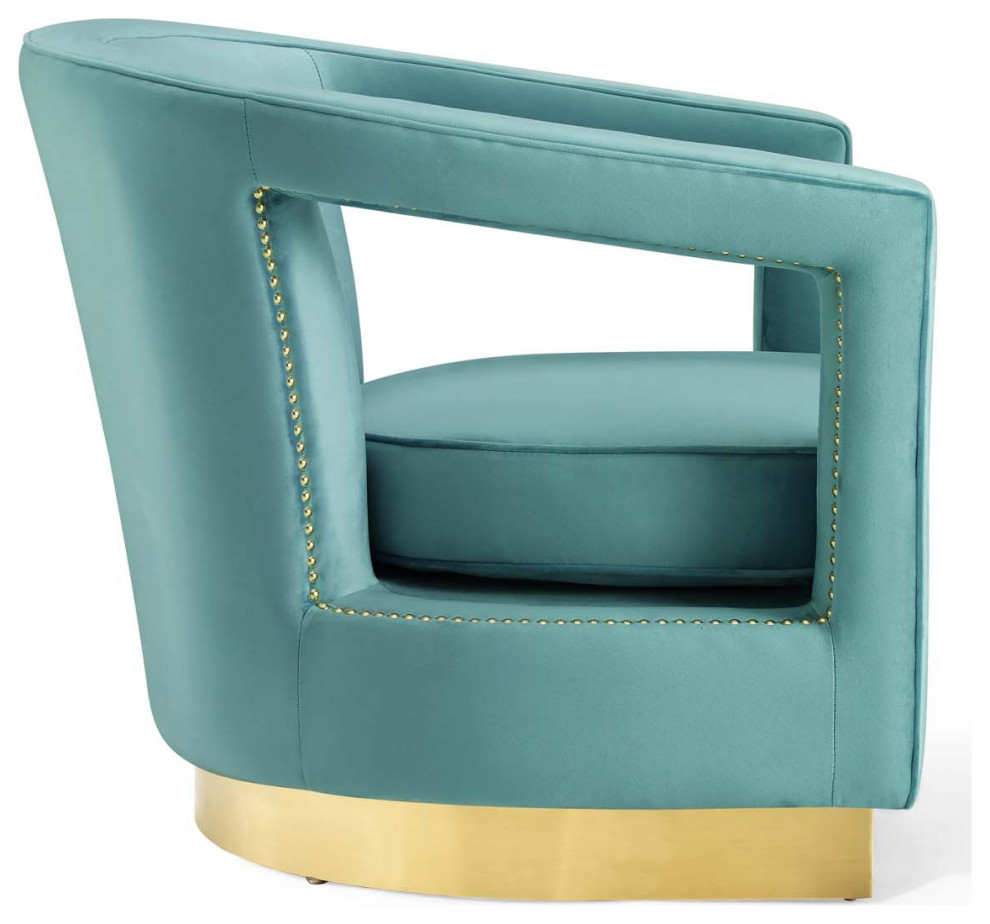 Frolick Performance Velvet Armchair by Modway   Contemporary   Armchairs And Accent Chairs   by Modern Furniture LLC  Houzz