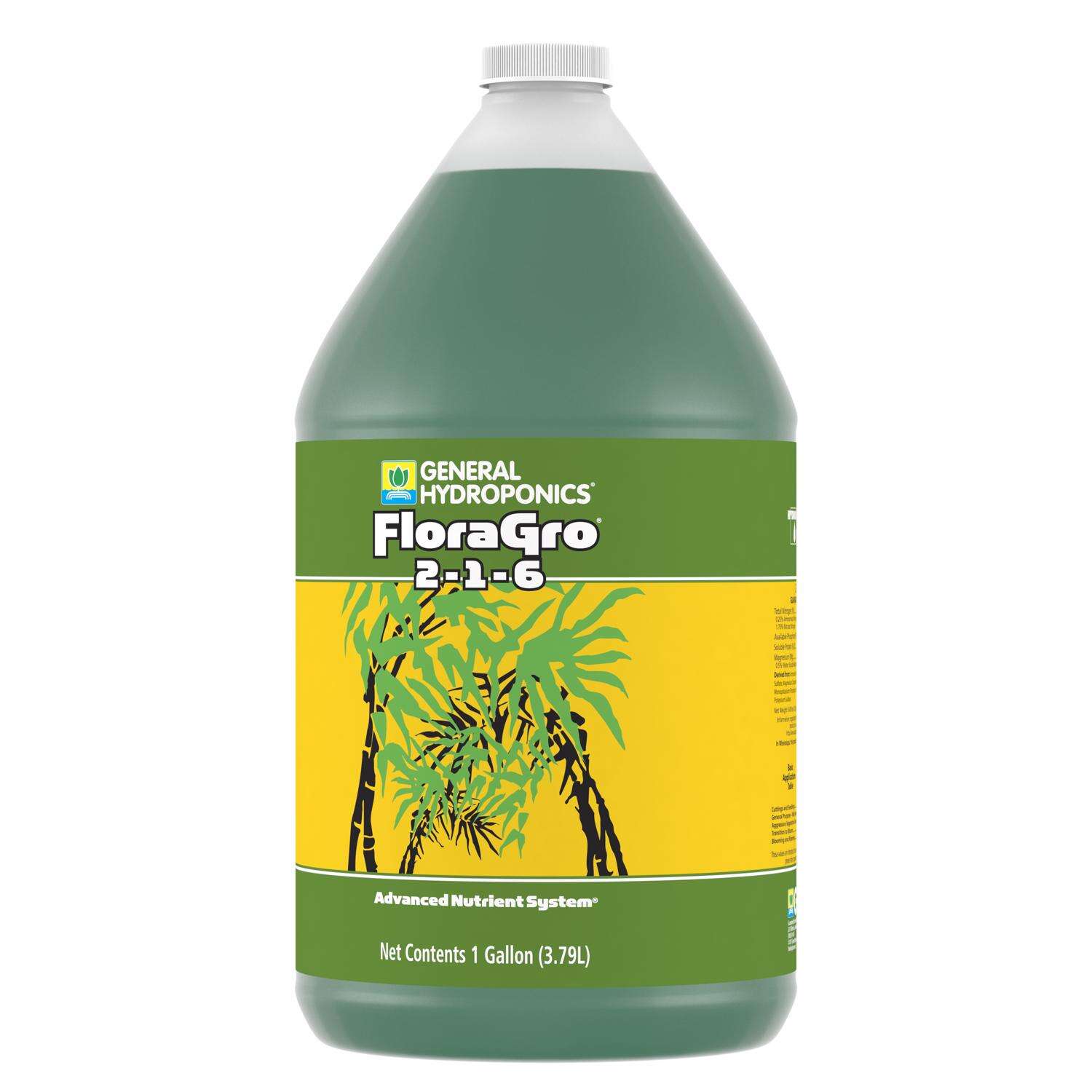 General Hydroponics FloraGro Nutrient System 1 gal