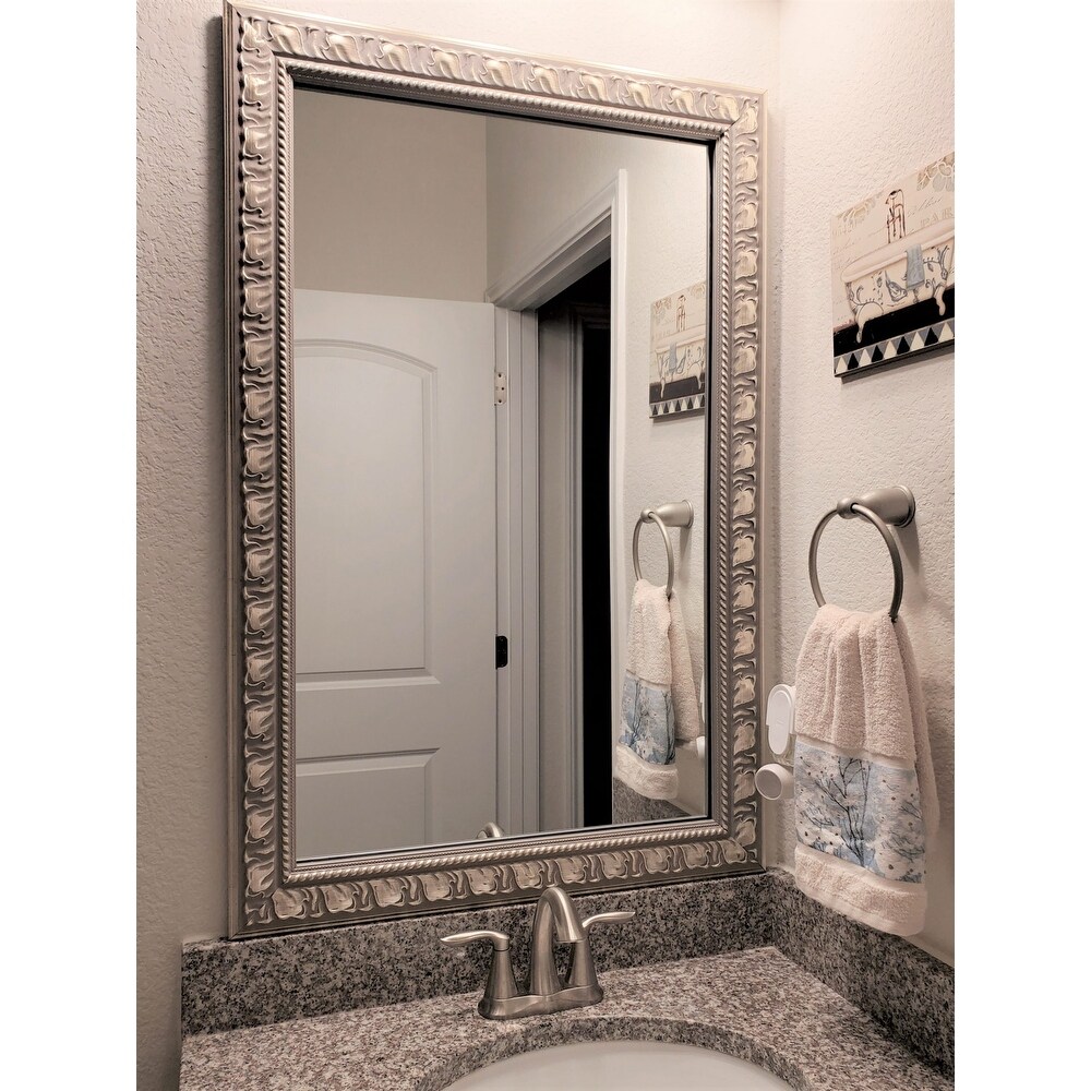 Hillsborough Nickel Framed Wall Mirror