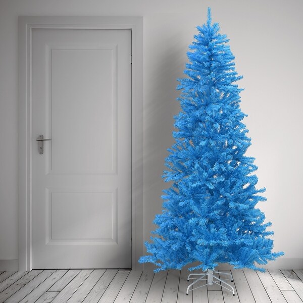 National Tree Company 7.5 ft. Light Blue Color Tree Decoration