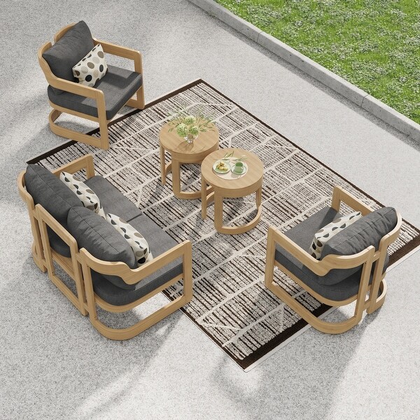 Corvus Rosario 5piece Sunbrella Outdoor Patio Furniture Set