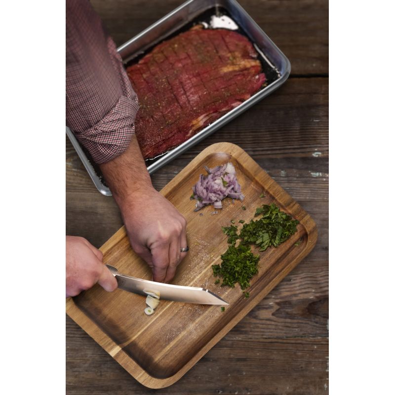 Oklahoma Joeand#039s Blacksmith 2-In-1 BBQ Cleaver Chef Knife