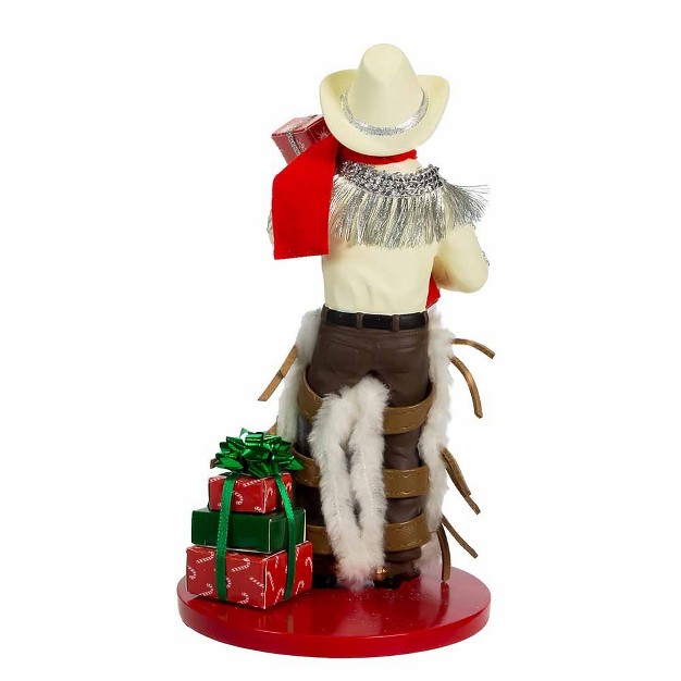 Kurt Adler 7 5 inch Fabric Mache Cowboy Ralphie Table Piece