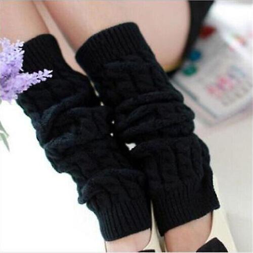 Women Ladies Winter Warm Leg Warmers Long Knit Knitted Crochet Socks Leggings