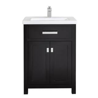 Water Creation Myra 24 in. Bath Vanity in Espresso with Integrated Ceramics Vanity Top and Sink MYRA-24E