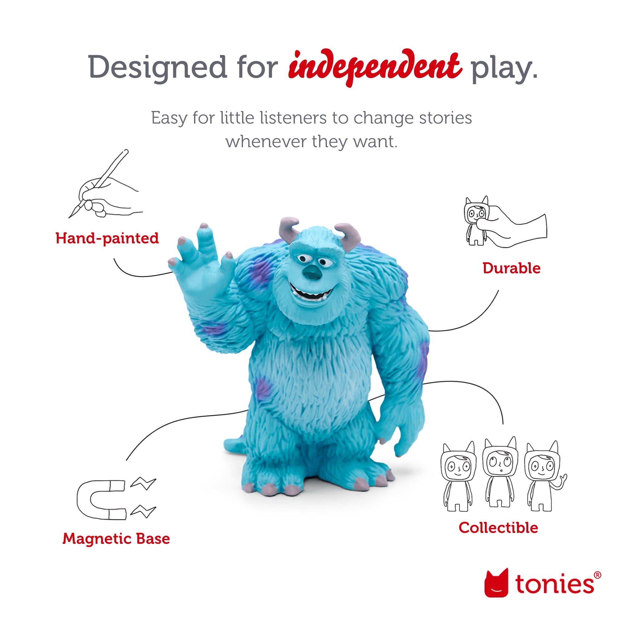 Tonies Sulley Audio Play Figurine from Disney's Monsters Inc.