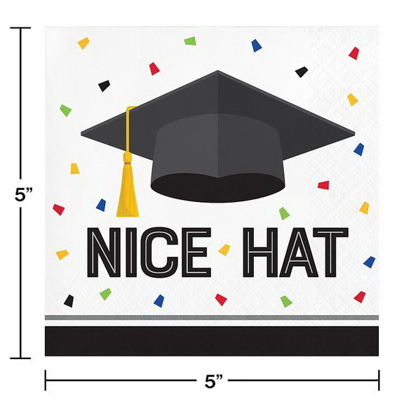 Creative Converting 349681 Nice Hat Graduation Bev...