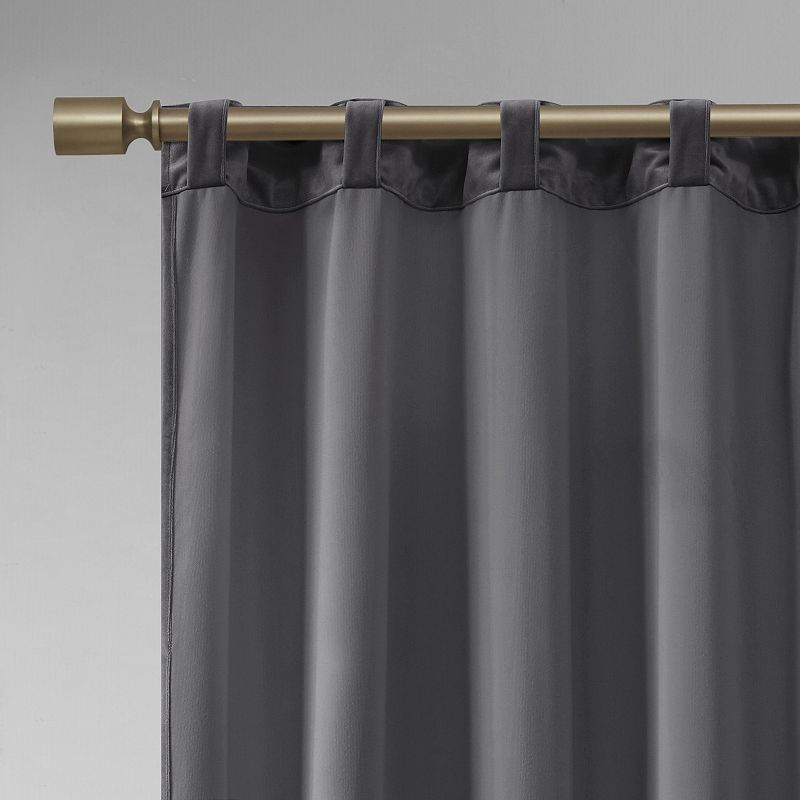 510 Design 2-pack Garett Room Darkening Velvet Rod Pocket Window Curtains