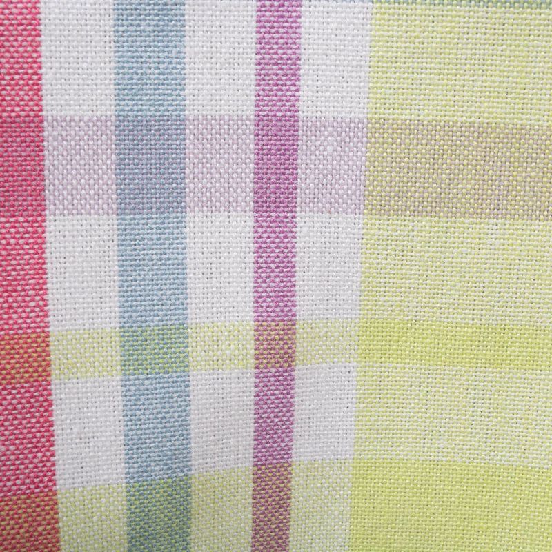 84 x 60 Subtle Colored Plaid Patterned Rectangular Tablecloth