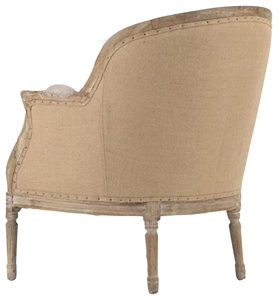 Club Chair ROLAND Light Gray   French Country   Armchairs And Accent Chairs   by EuroLuxHome  Houzz