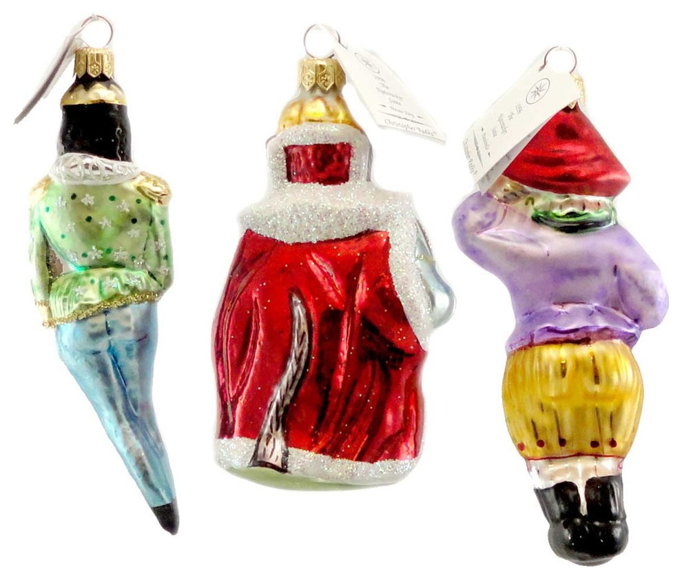 3 Piece Christopher Radko Nutcracker Suite Ii Blown Glass Ornament Prince Mouse   Contemporary   Christmas Ornaments   by Story Book Kids Inc  Houzz