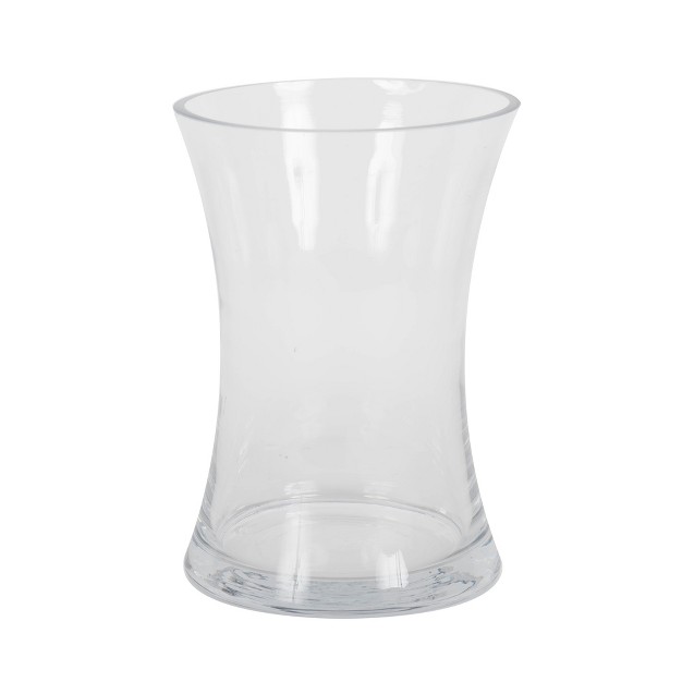 Clear Hourglass Glass Container