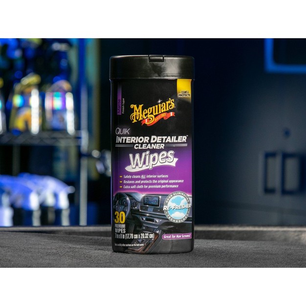 Meguiars 30ct Interior Detailer Wipes